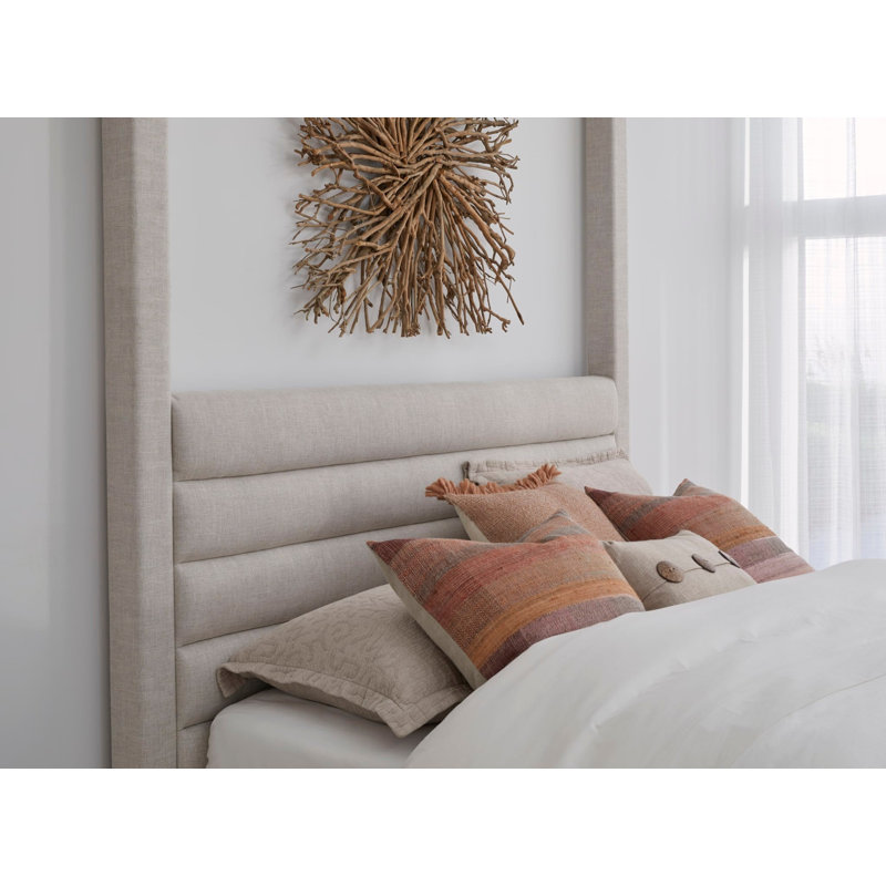 Joss & Main Herma Upholstered Canopy Bed & Reviews Wayfair